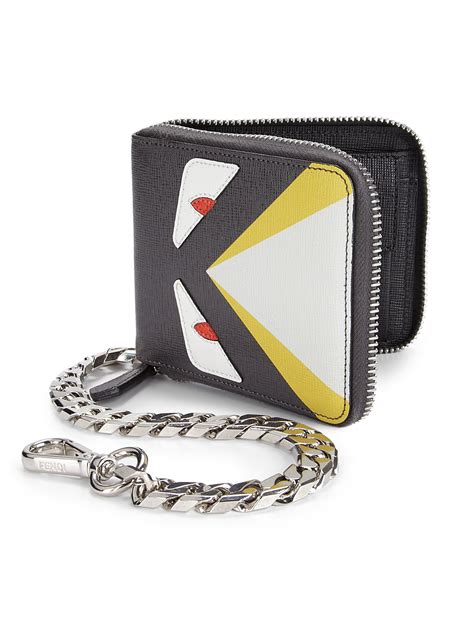 fendi zip around wallet